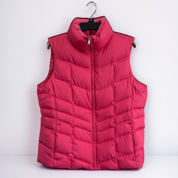 Lands’ End Women’s Large 12-14 Black Puffer Vest – Winter Outdoor Layering - Picture 2 of 4